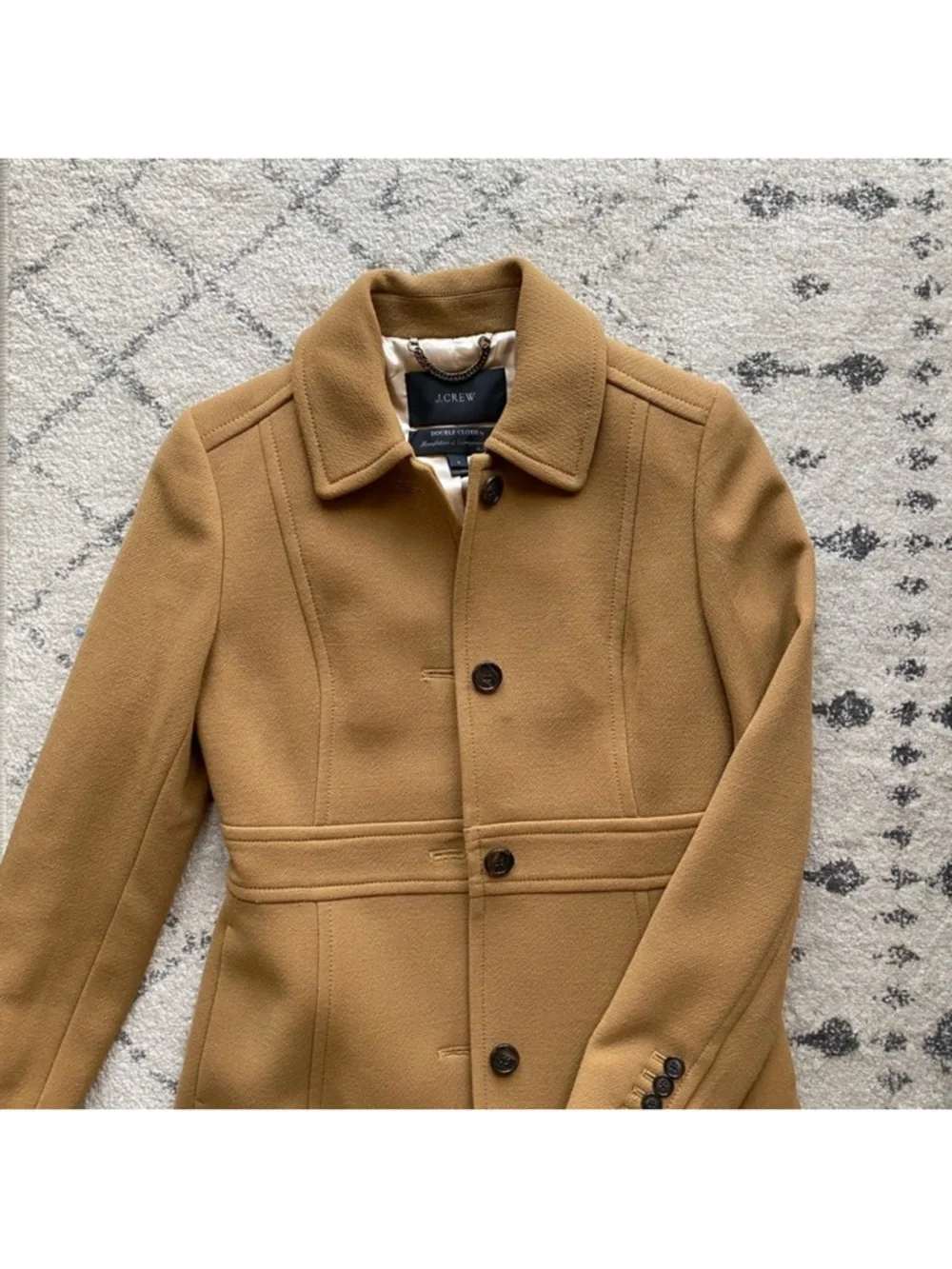 Classic lady day coat in Italian double-cloth wool with Thinsulate® - Picture 3 of 5